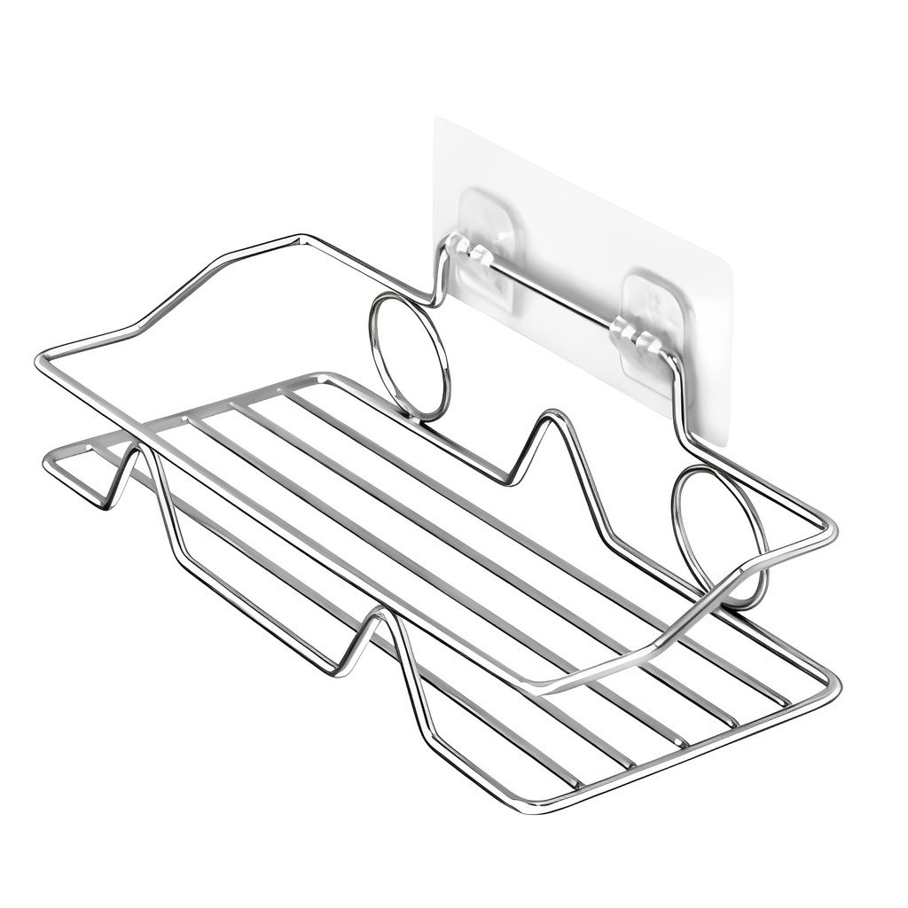 Stainless Steel Square Rack / Free Punch Bathroom Toilet Hook / Wall ...