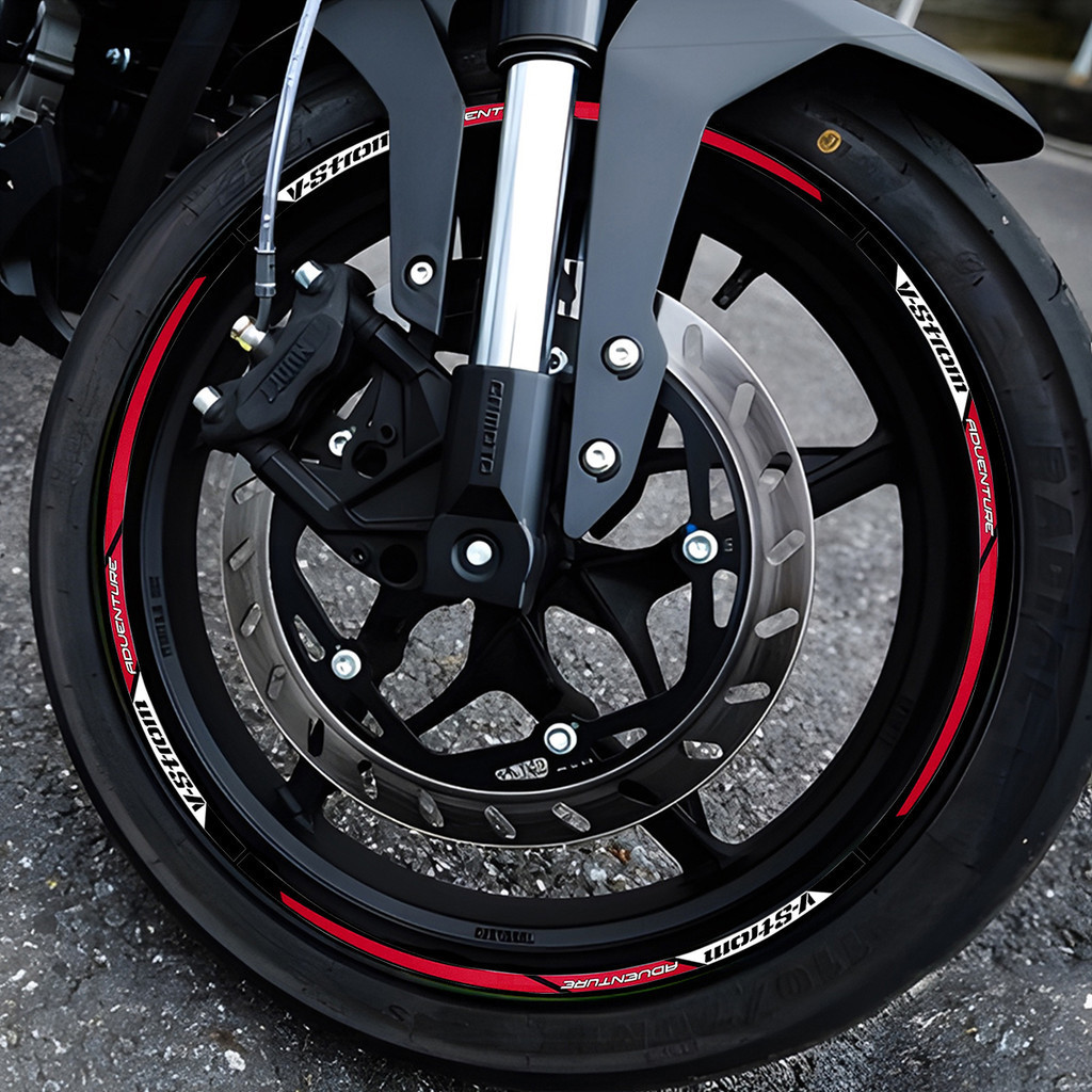 Motorfiets Reflecterende Wiel Sticker Motocross Velg Hub Decals Voor Suzuki V-Strom 250 SX Vstrom 1000 1050 XT DL 650 (Color : 2