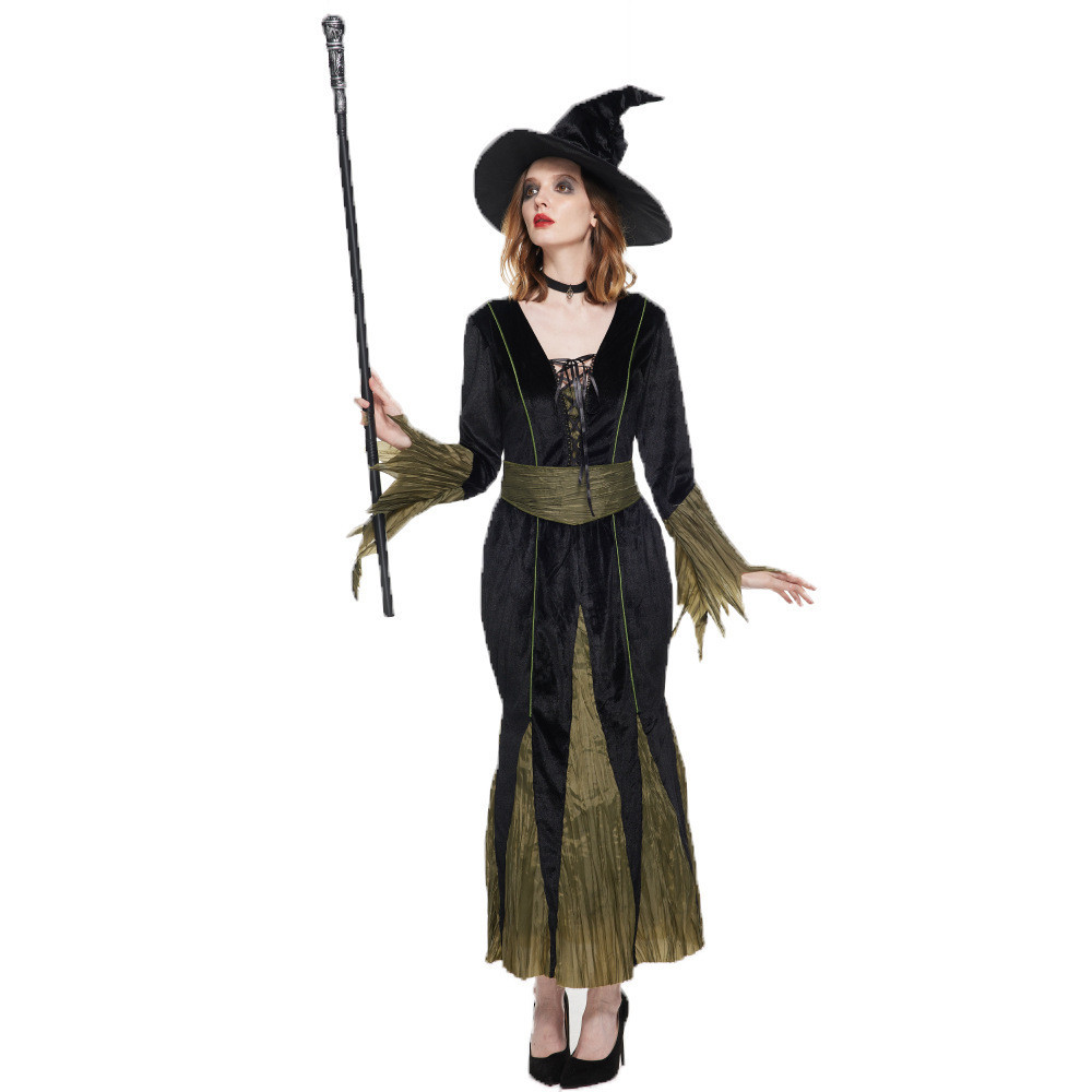 Halloween Adult Evil Witch Cosplay Costume Horror Witch Party Costume 