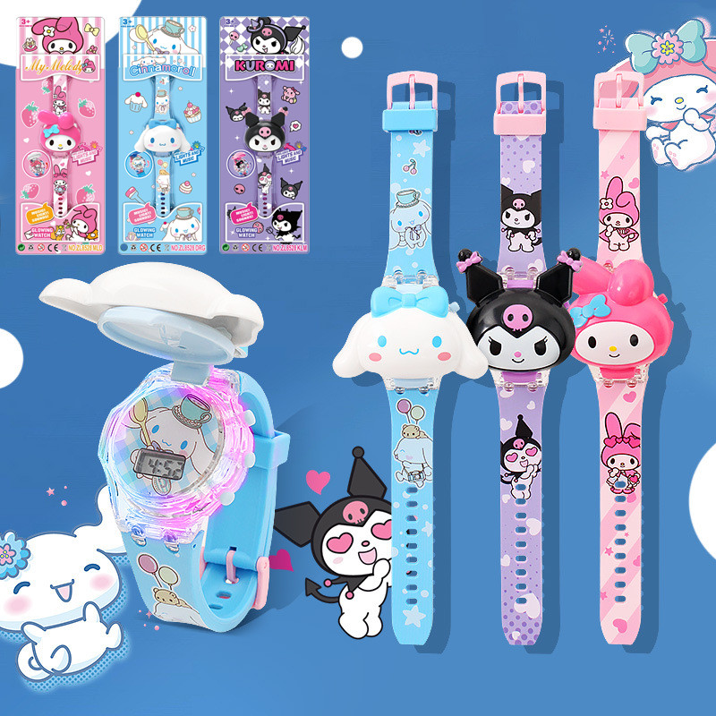 Sanrio Kid's Watch Kuromi Led Watch 3D Melody/Cinnamoroll Girls Watches ...