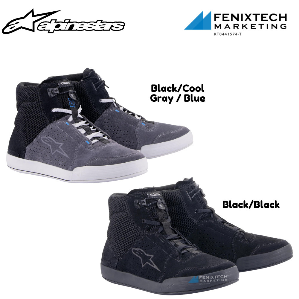 Alpinestars Chrome Air Riding Shoes (10.5) (BLACK/BLACK/GREY
