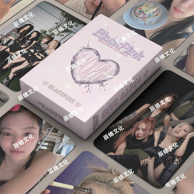 【Spots现货】BLACKPINK镭射小卡50张周边正版拍立得小卡双面覆膜LOMO卡三寸BLACKPINK Laser Card 50 ...