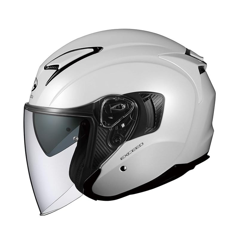 OGK KABUTO Motorcycle Helmet Jet EXCEED Pearl White (Size:XL) 576851 ...