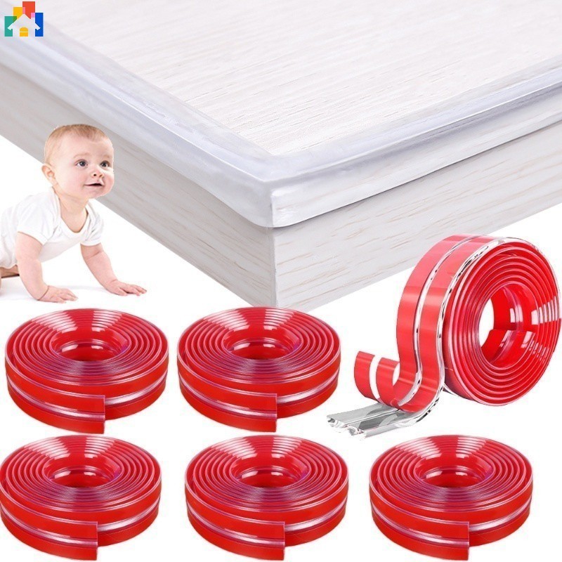 Transparent Silicone Baby Protection Strip with Double-Sided Tape Anti ...