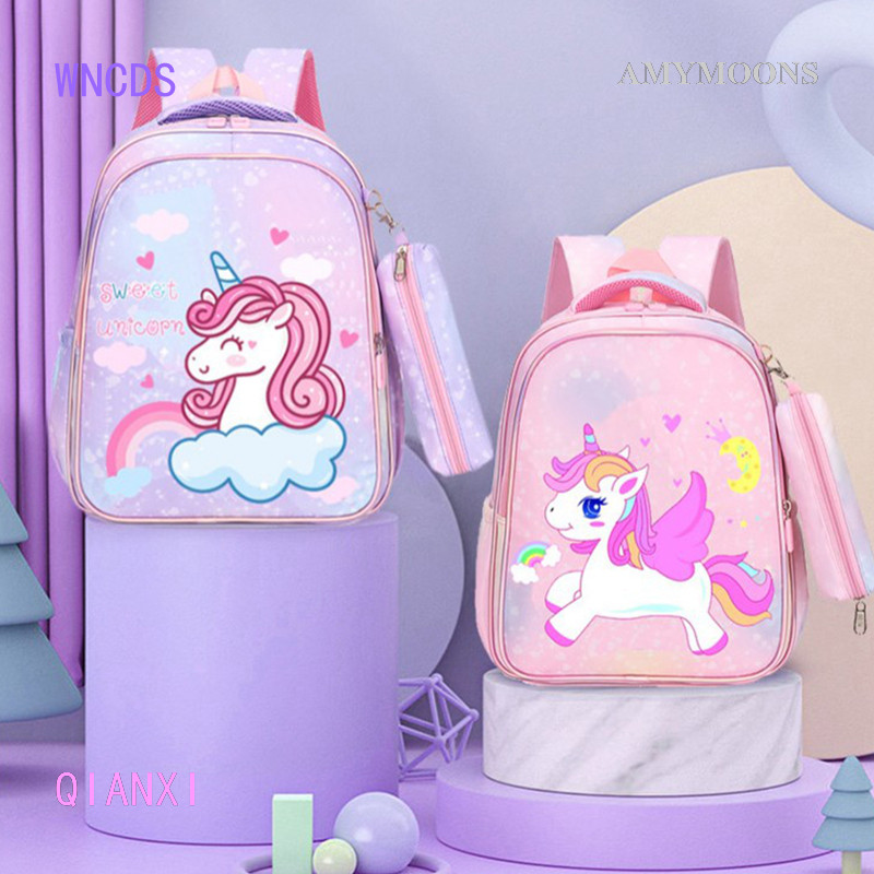 QIANXI Cute Cartoon Unicorn Backpack Kindergarten Girl School Bag ...