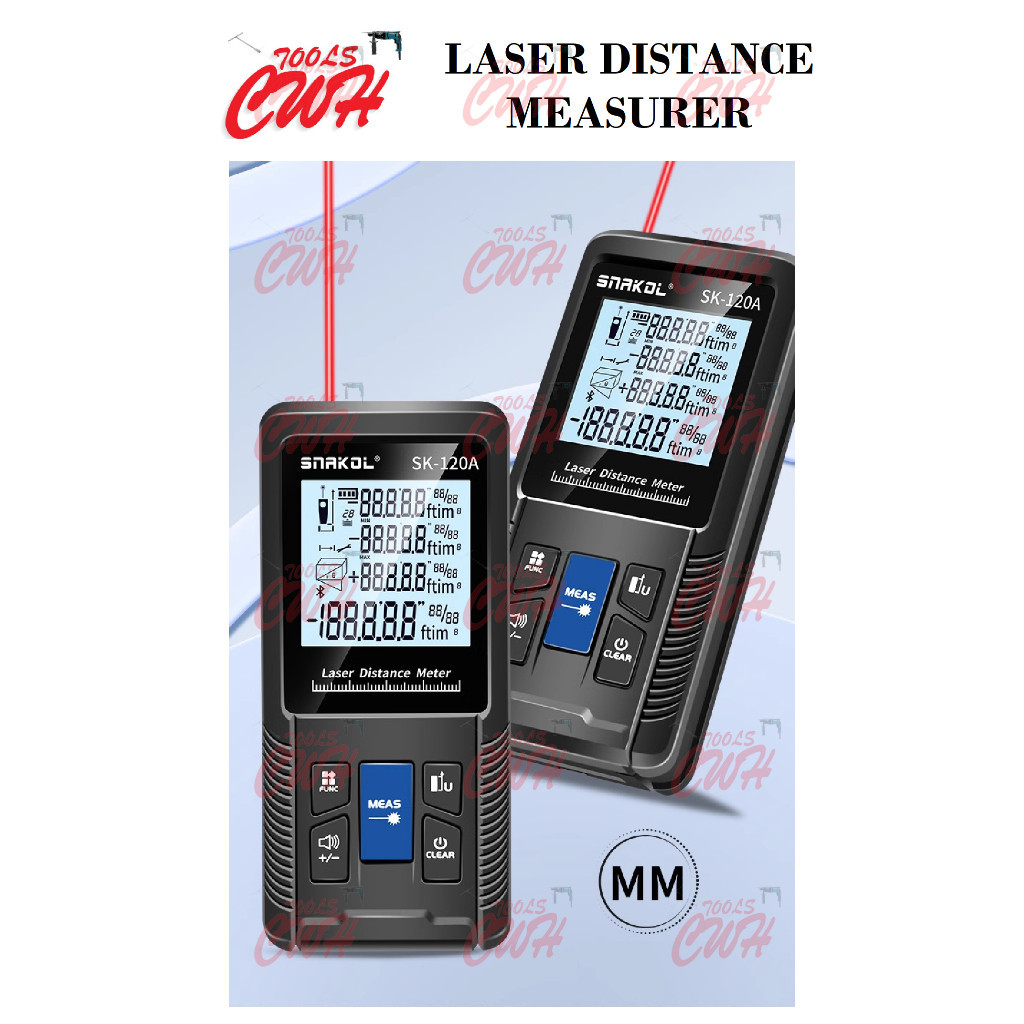 SNAKOL LASER LAZER DISTANCE MEASURER MEASURE MEASURING RULER PEMBARIS ...