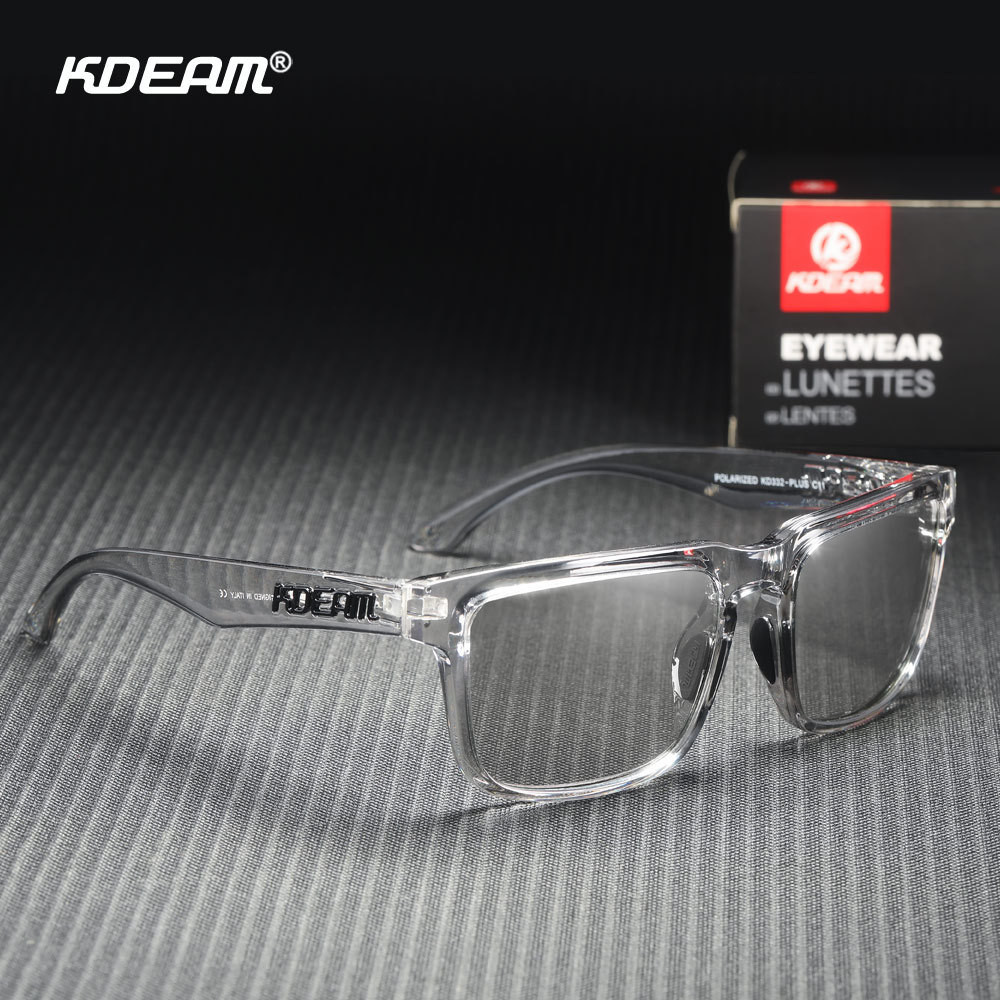 KDEAM Large Size Men's Sunglasses Polarized Photochromic Night Vision ...