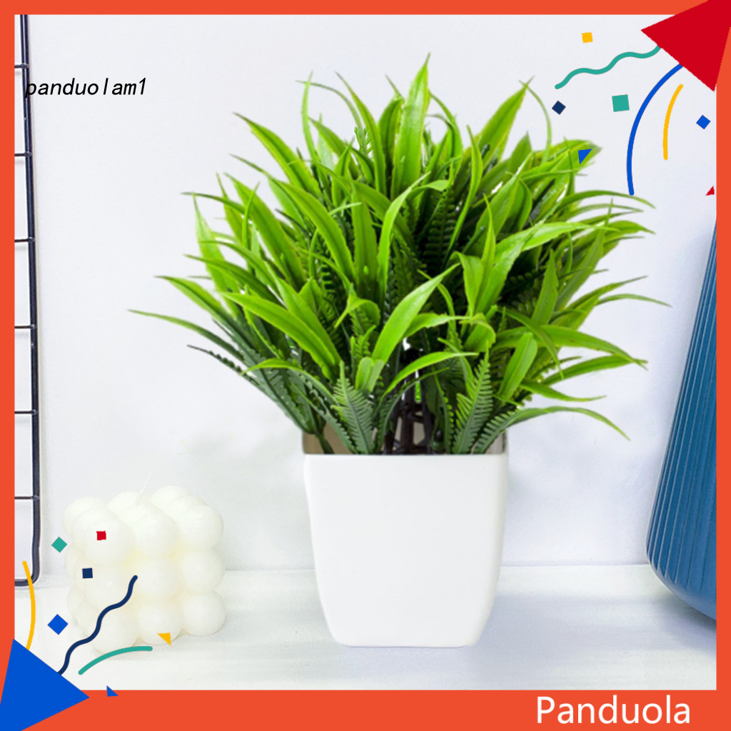 PANDU Plastic Potted Plant Realistic Artificial Plant Pot Realistic ...