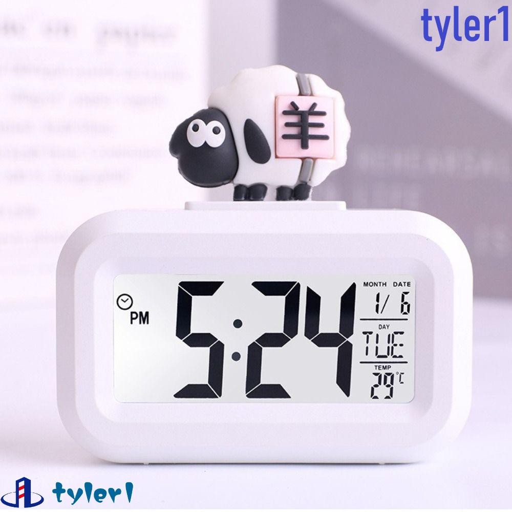 TYLER1 Desktop Alarm Clock Backlight Cartoon Stopwatch Time Management ...