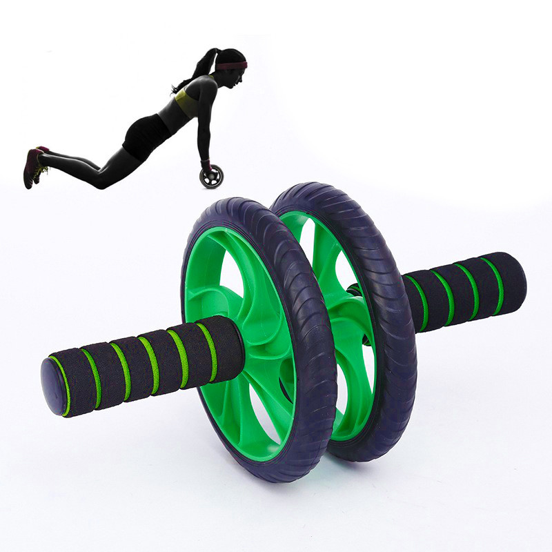 Desire Gym Double Wheel Ab Roller Abdominal Abs Roller Six Pack ...