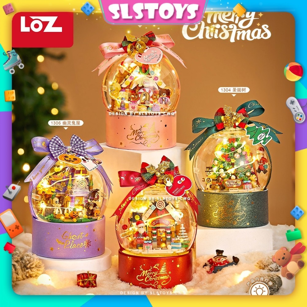 LOZ IDEAS Mini Block Eternal Flower Christmas Series Bouquet Gift ...