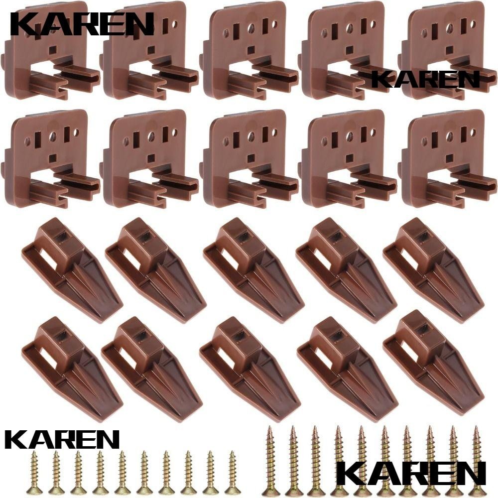 KAREN1 2PCS/5PCS/10PCS Drawer Slide Track, Plastic Durable Guide Glide