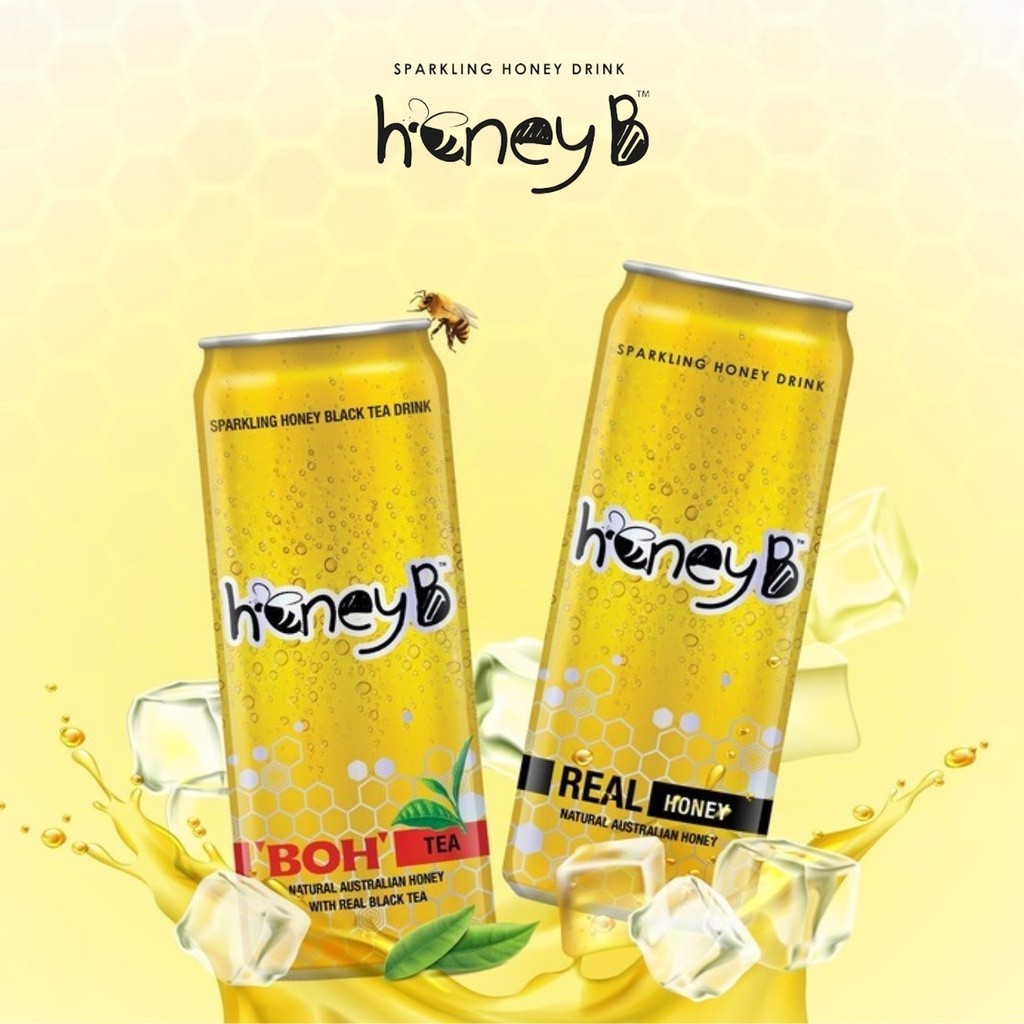 (FRESH BATCH) HoneyB Sparkling Honey Black Tea Drink 100% Australian ...