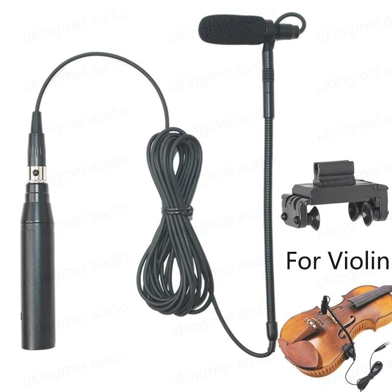 Clip-On Musical Instrument Microphone for Piano Guitar Saxophone Violin ...