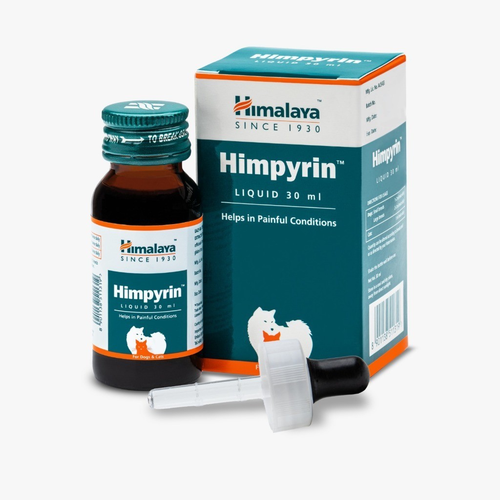 Himalaya Himpyrin 30ML Cat/Dog Herbal Medicine Fever & Pain Reliever ...