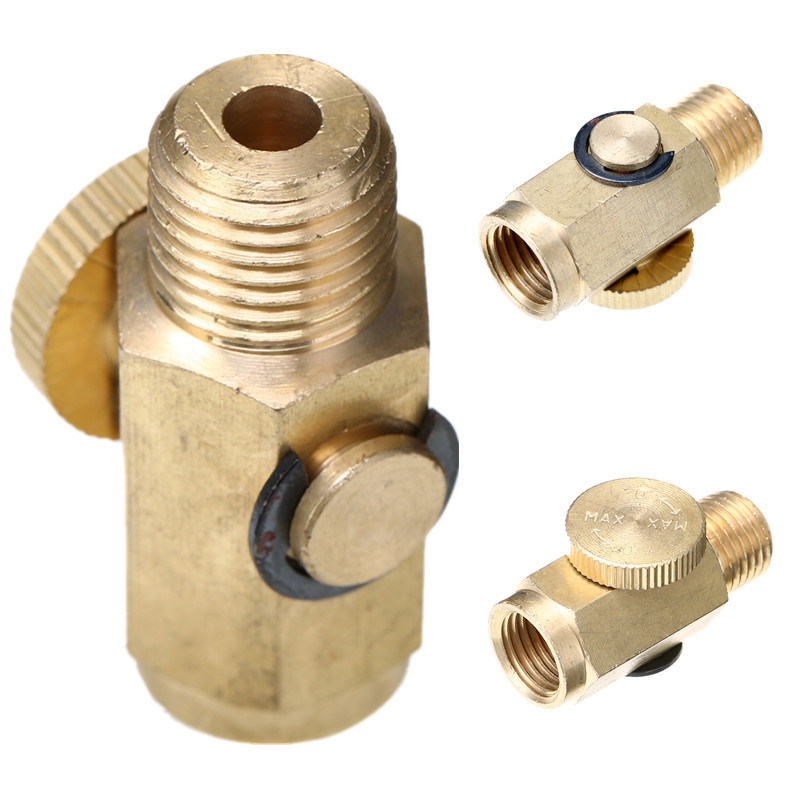 New 1/4'' NPT Inline Regulator Solid Brass Compressed Air Pressure