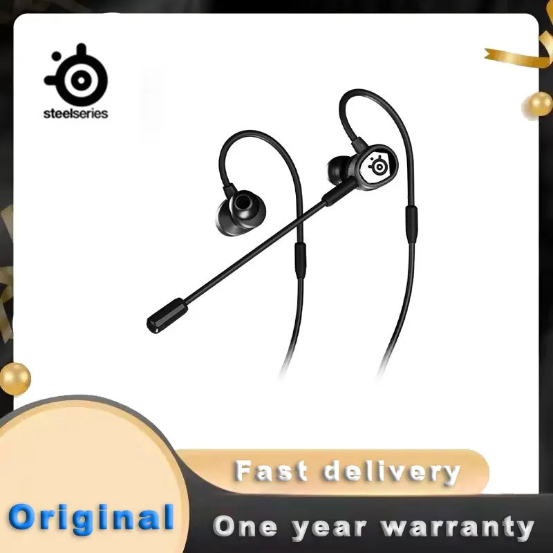 Steelseries Tusq In Ear Mobile Gaming Headset Dual Microphone With Detachable Boom Mic 4985