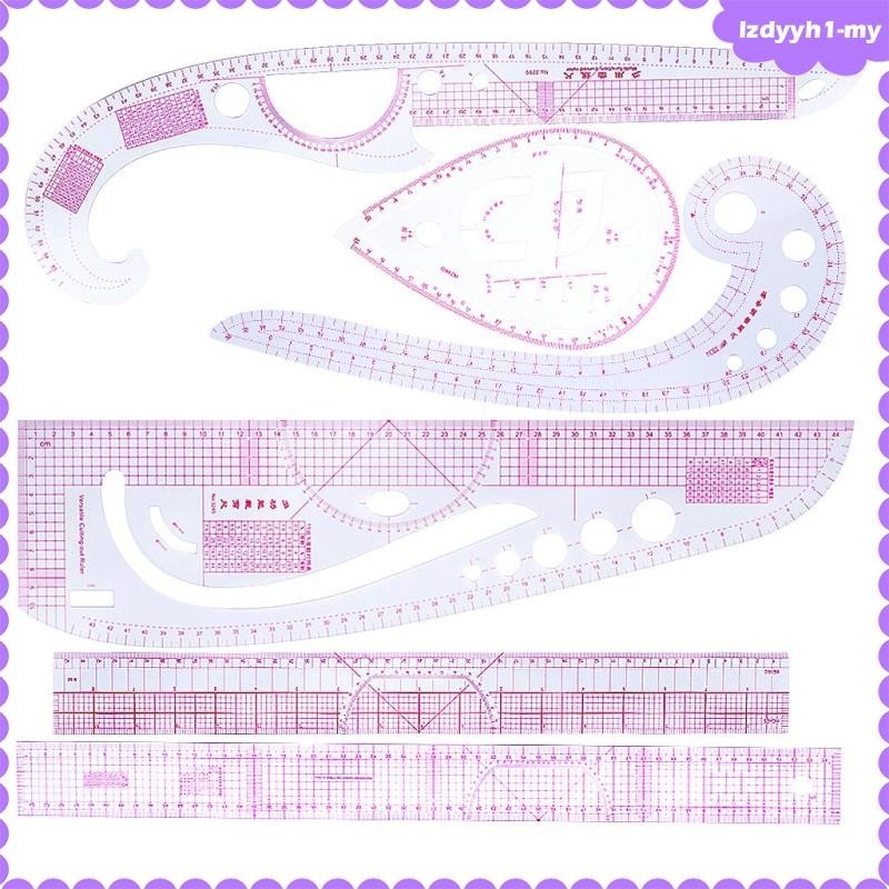 [JoyDIY] Clothes Fashion Ruler, 6Pcs French Metric Ruler Curve Curved ...