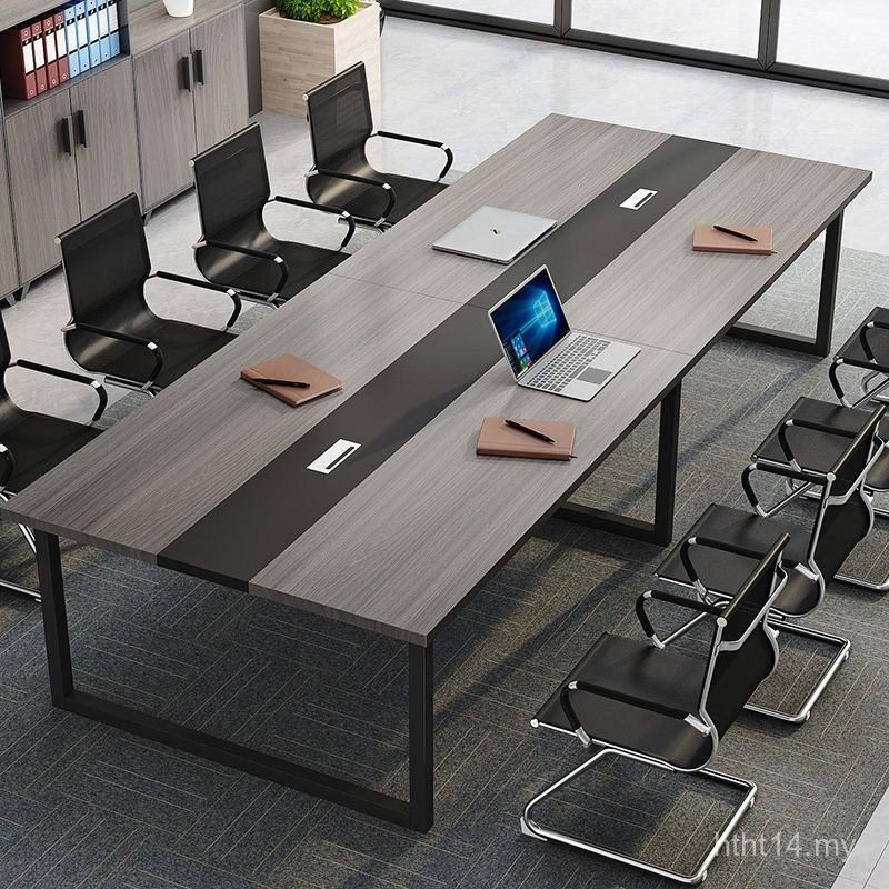 Conference Table Long Table Simple Modern Desk Chair Combination ...