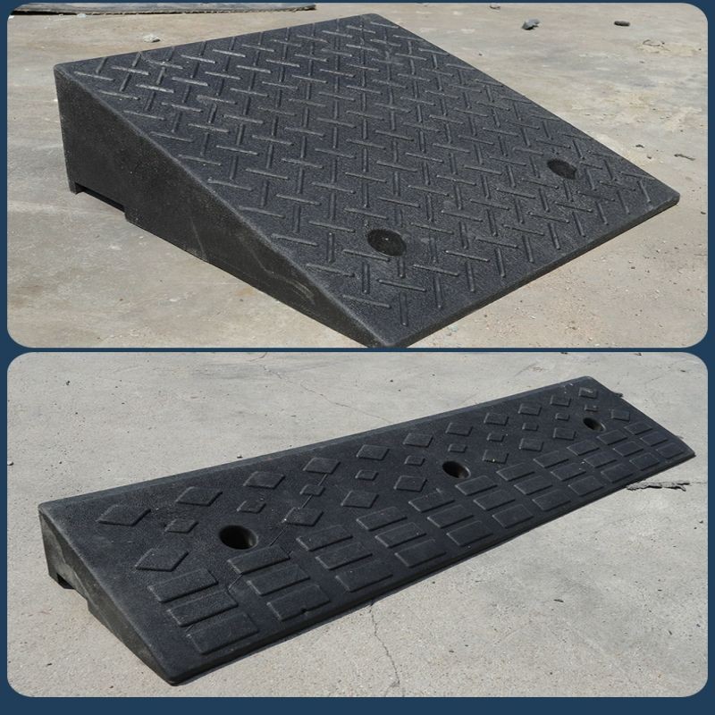Step mat threshold ramp mat road teeth uphill mat household rubber curb ...