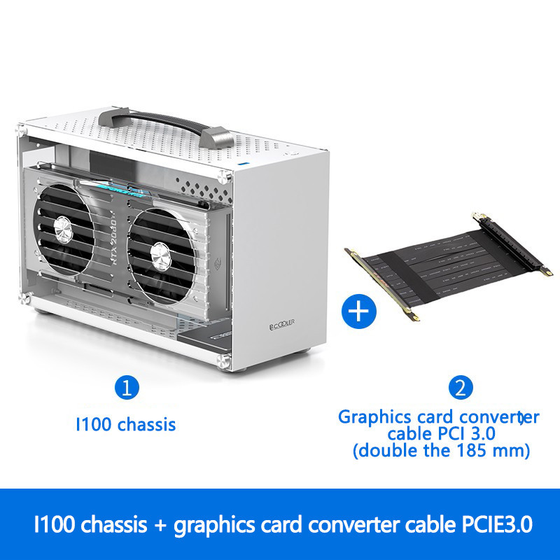 Pccooler I100 MINI ITX Case Computer Aluminum Suitcase Small Desktop ...