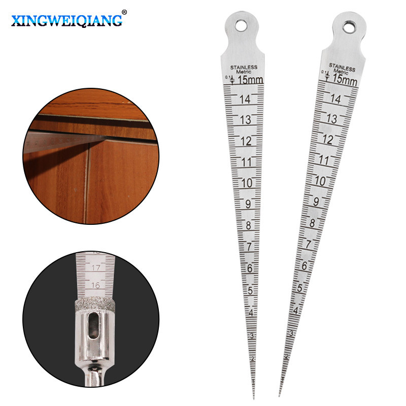 1-15mm Wedge Feeler Gauges For Measurement Clearance Ruler Gap Ruler ...