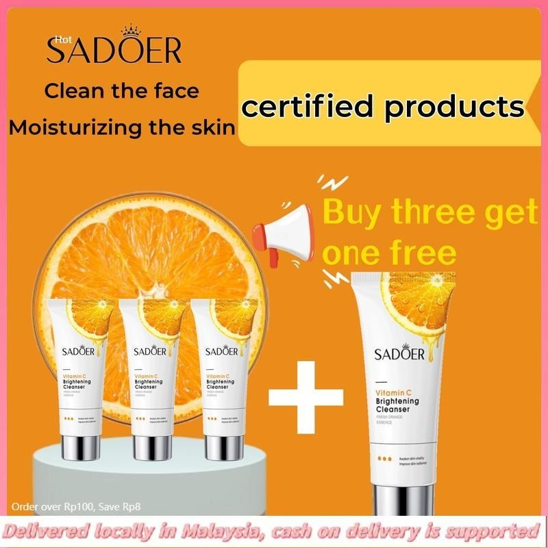[COD]SADOER Vitamin C Brightening Cleanser 60g skin care products clean ...