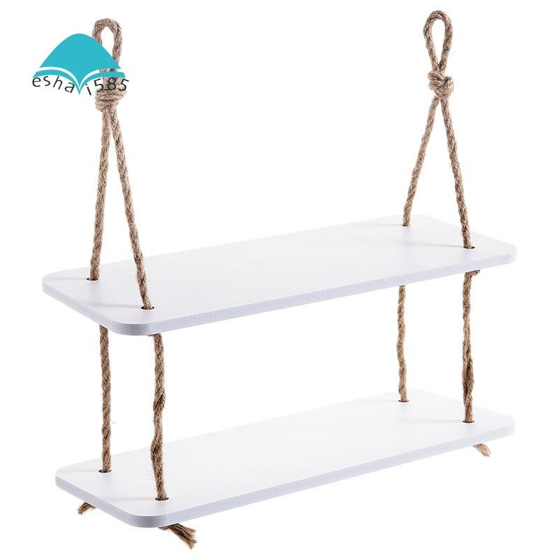 Storage Shelf Rack Decorative Wall Shelves Hooks on the Wall Wood Shelf ...