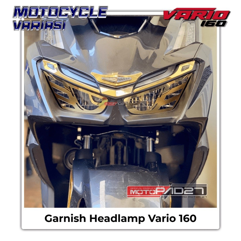 Vario 160 Headlamp Garnish Headlamp Cover Vario 160. Headlight Shopee Malaysia