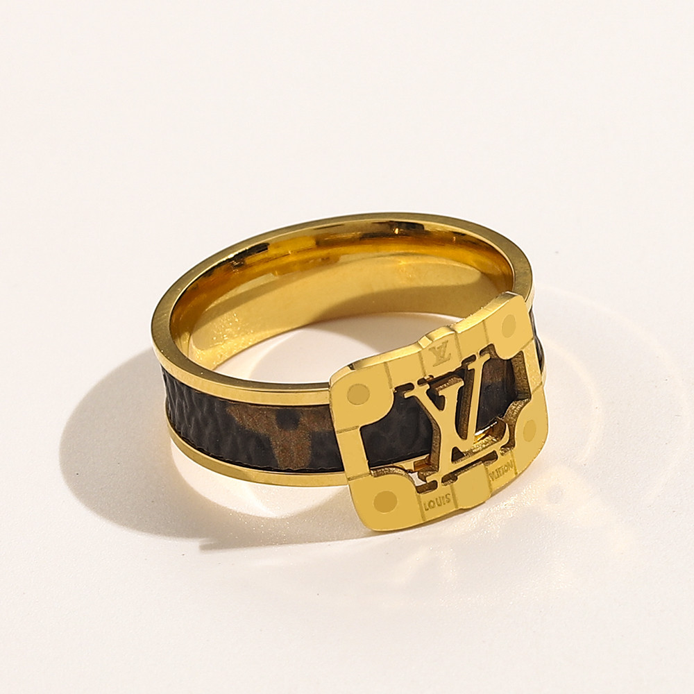 Louis Vuitton LV Ring for Women Cool Simple Korean Style Letter CD ...