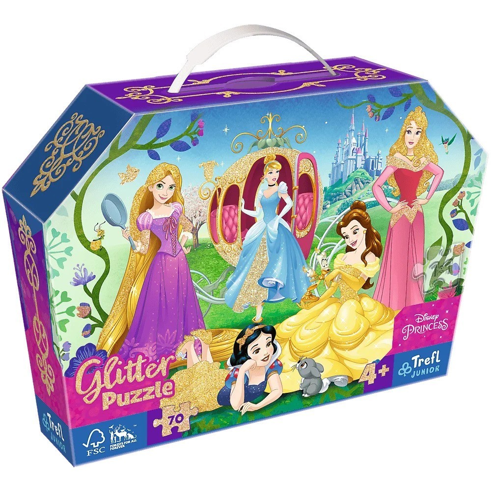 Trefl Junior Disney Princess Glitter Puzzle 70 pcs | Shopee Malaysia