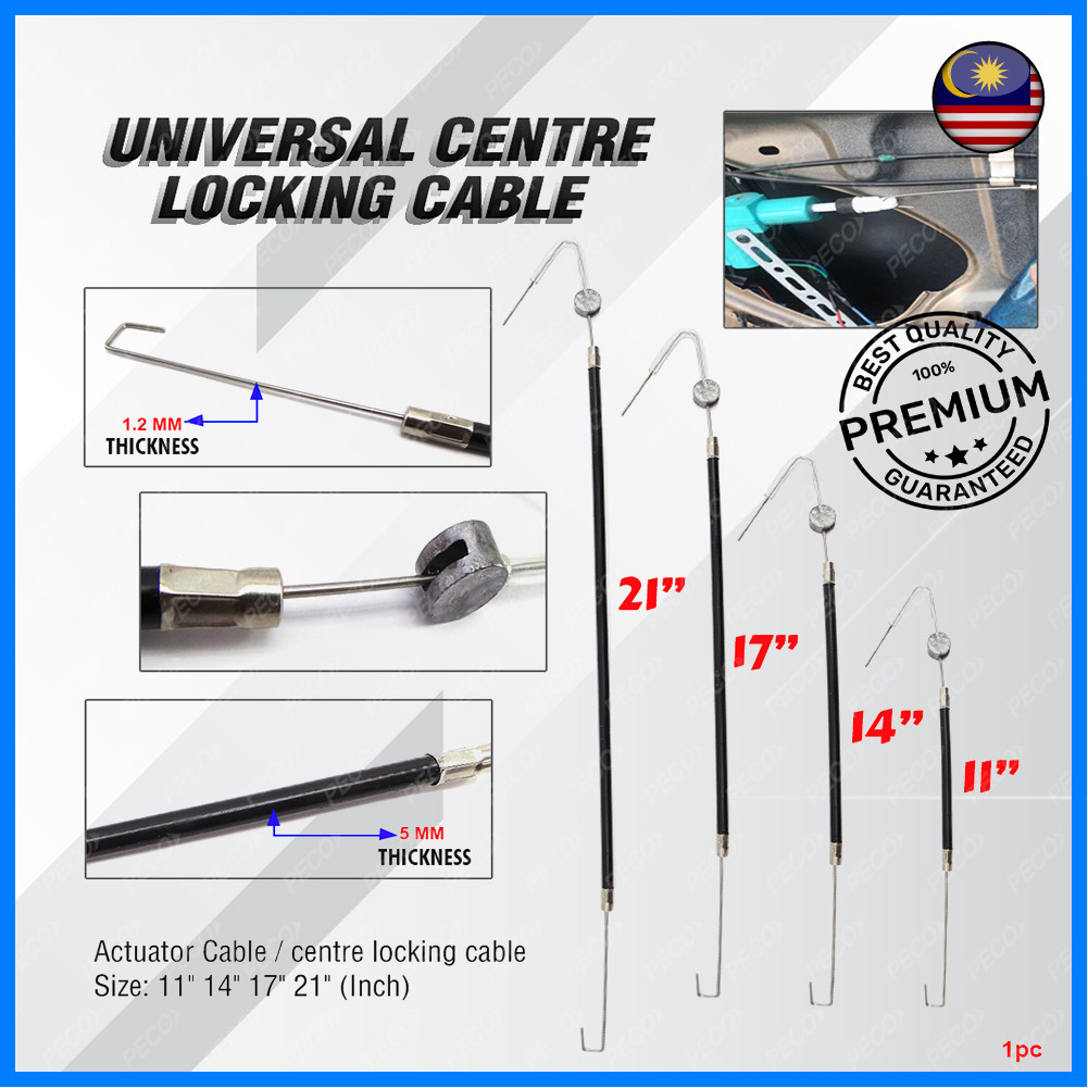 (1pc) Car Universal Central Locking Cable 11/14/17/21 Inch (Actuator ...