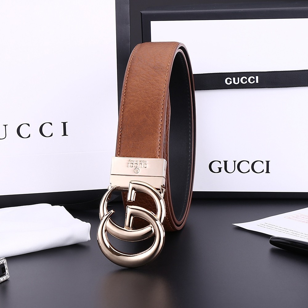 Gucci Men's Belt Letter GG Fashion European American Trendy All-Match ...