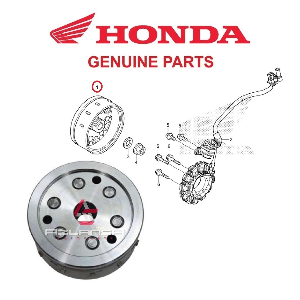 Flywheel Comp ( 31110-K56-N11 ) RS150R V1 V2 V3, RS-X V1 & CBR150R 💯 ...