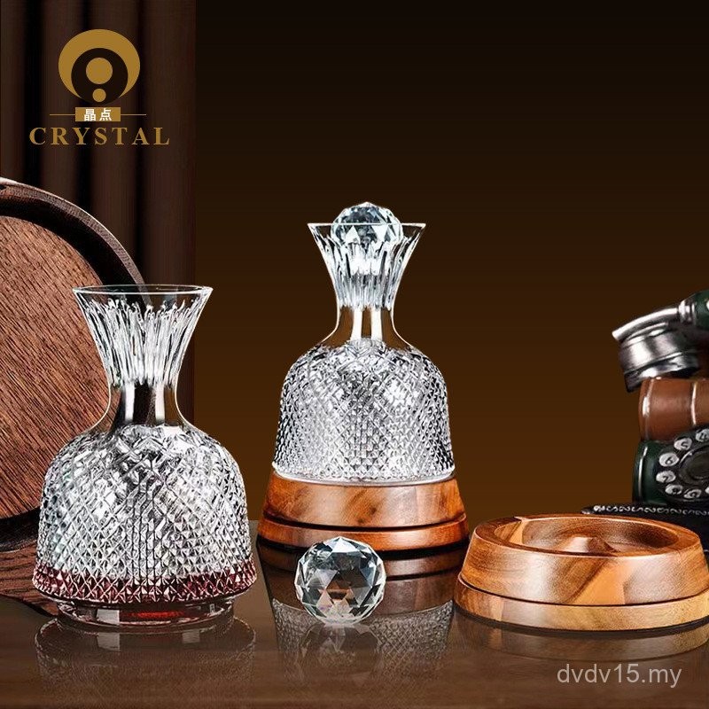 European-style Crystal Glass Vortex Red Wine Decanter Set Household ...