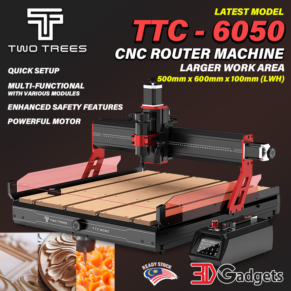 Two Trees TTC6050 CNC Router with Larger Work Area / Quick Setup ...