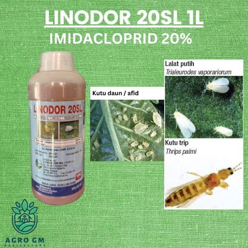 1L Linodor 20SL (imidacloprid 20%) Racun Serangga Cili Durian Kutu trip ...