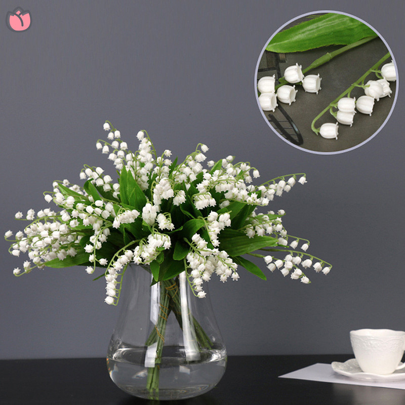 4 Heads Artificial Flowers Artificial Lilyofthevalley Flowers Ins Bouquets Bridal Bouquets