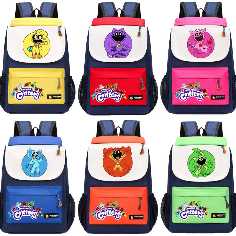 Smiling Critters Children's Backpack Cute Cartoon Kawaii Large Capacity ...