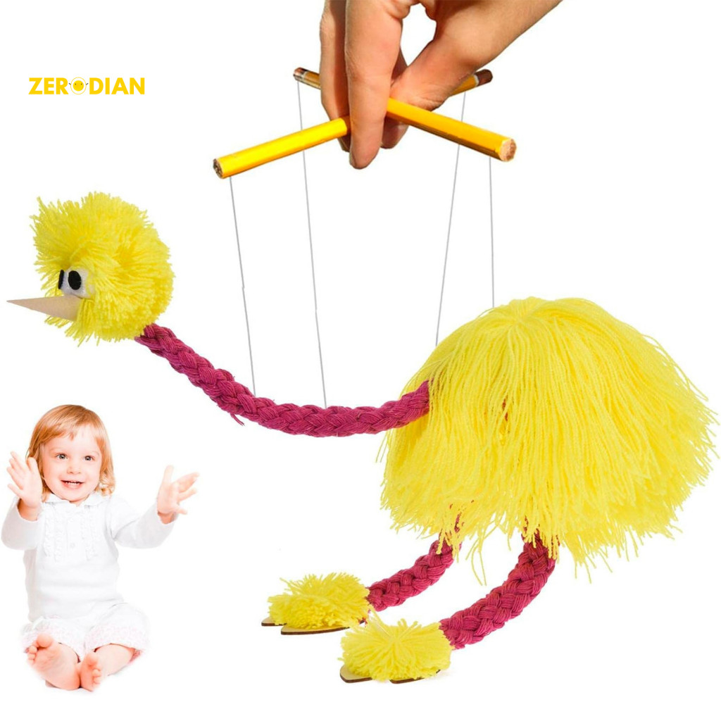 Bird Puppet Toy Interactive Ostrich Puppet Plush
