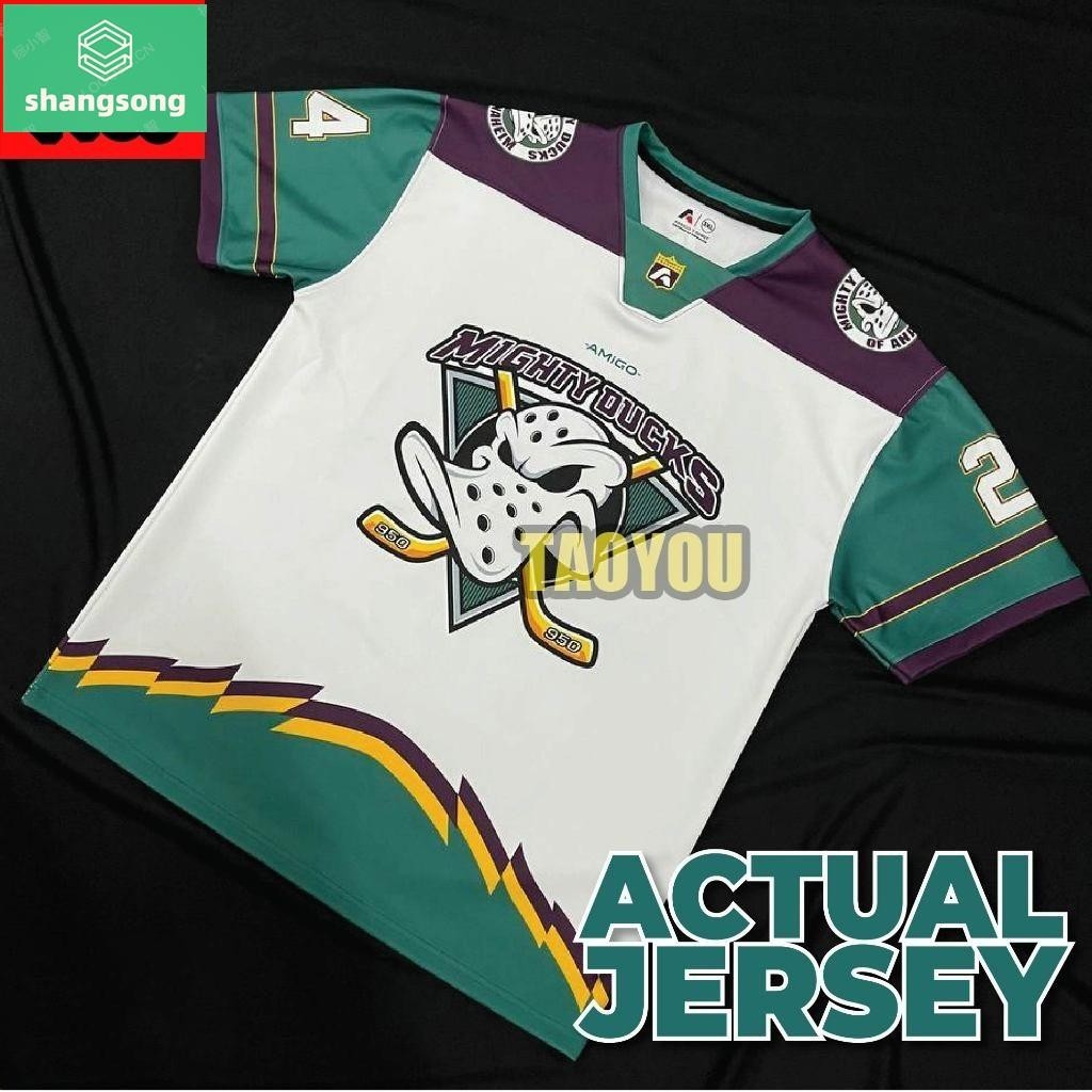 2024 NFL Sublimation Microfiber Jersey tshirt Design Mighty Ducks baju