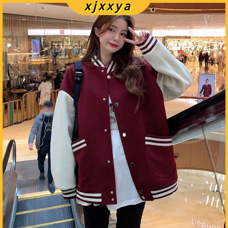 Korean Simple Classic Fashion Thin Jacket Baseball Uniform Retro Jacket ...