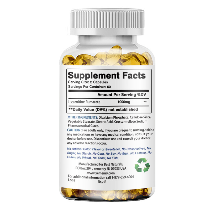 Made in the USA - XEMENRY - L-Carnitine 1000 mg - Supports Energy,  Metabolism - 30/60/120 Capsules | Shopee Malaysia