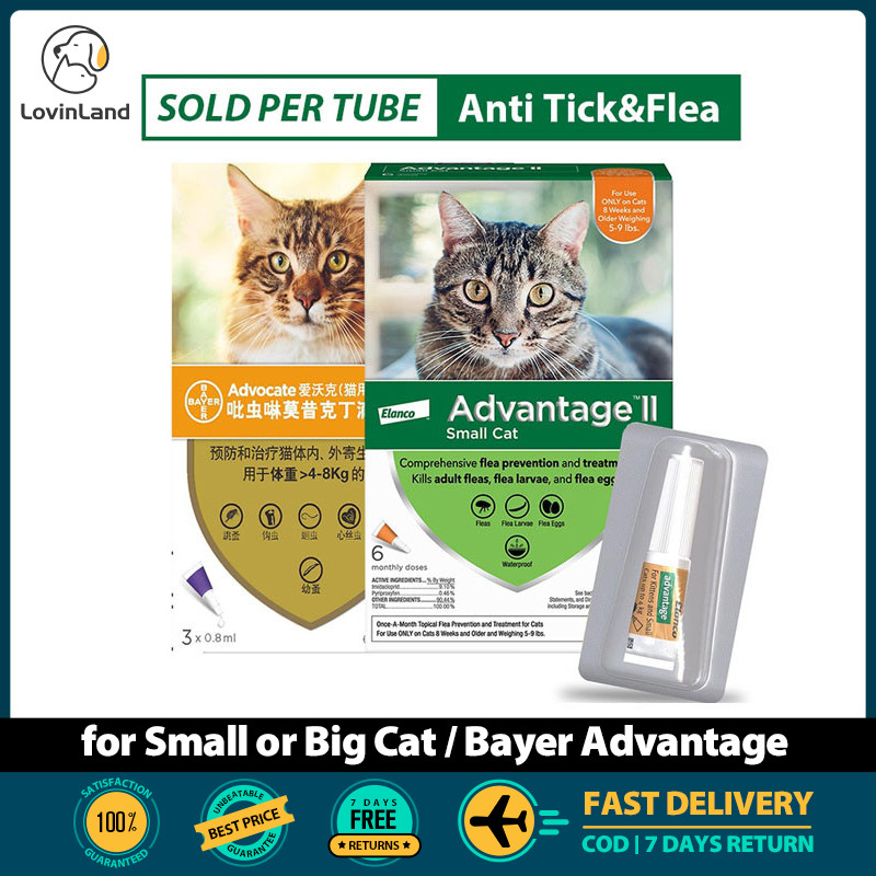 Advantage for Cats Flea Eggs Larvae Treatment & Prevention 6 Months ...