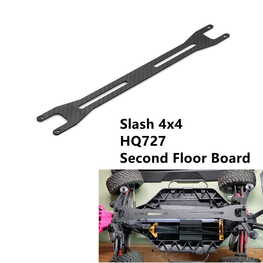 Carbon Fiber Second Floor Board Chassis Reinforce For RC Car Traxxas ...