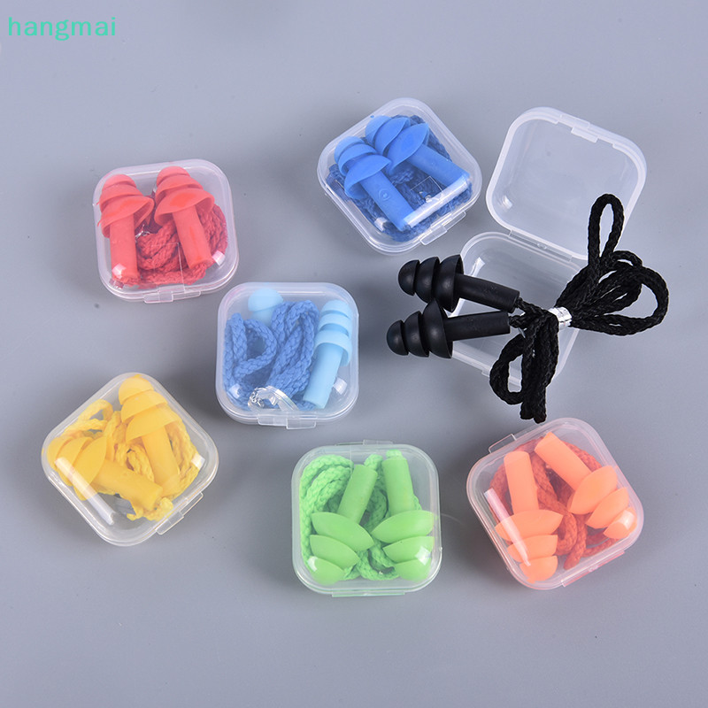 {hangmai} Silicone Ear Plugs Sleep Earplugs Noise Reduction Swimming