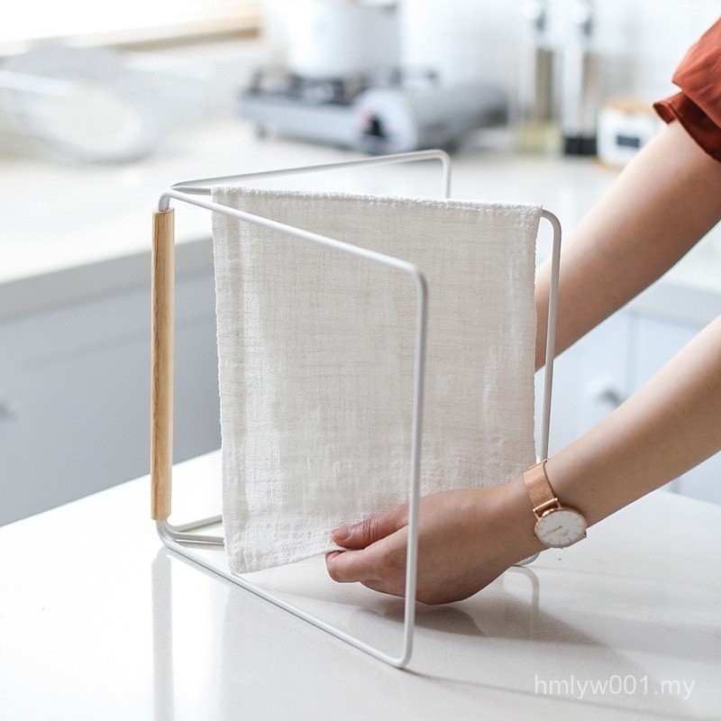 Kawashimaya Japanese Kitchen Towel Rack Countertop Lazy Drying Rag Rack ...