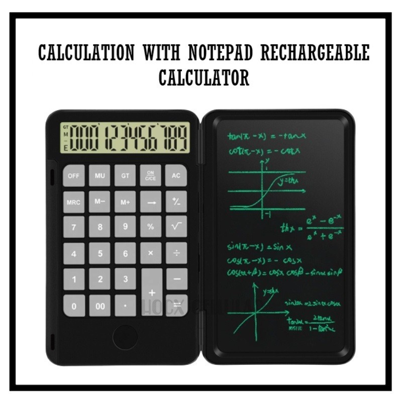 READY STOCK!! CALCULATION WITH NOTEPAD PORTABLE WITH PEN DRAWING BOARD