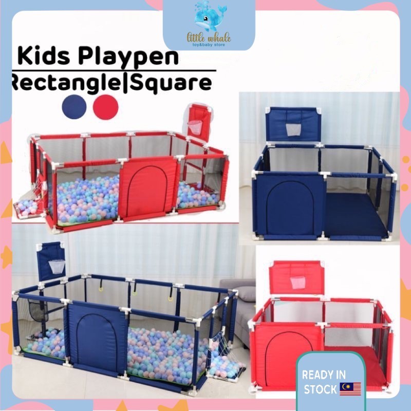 🐳 Kids Playpen Play Fence Stainless Steel Hexagon Play Yard Indoor ...
