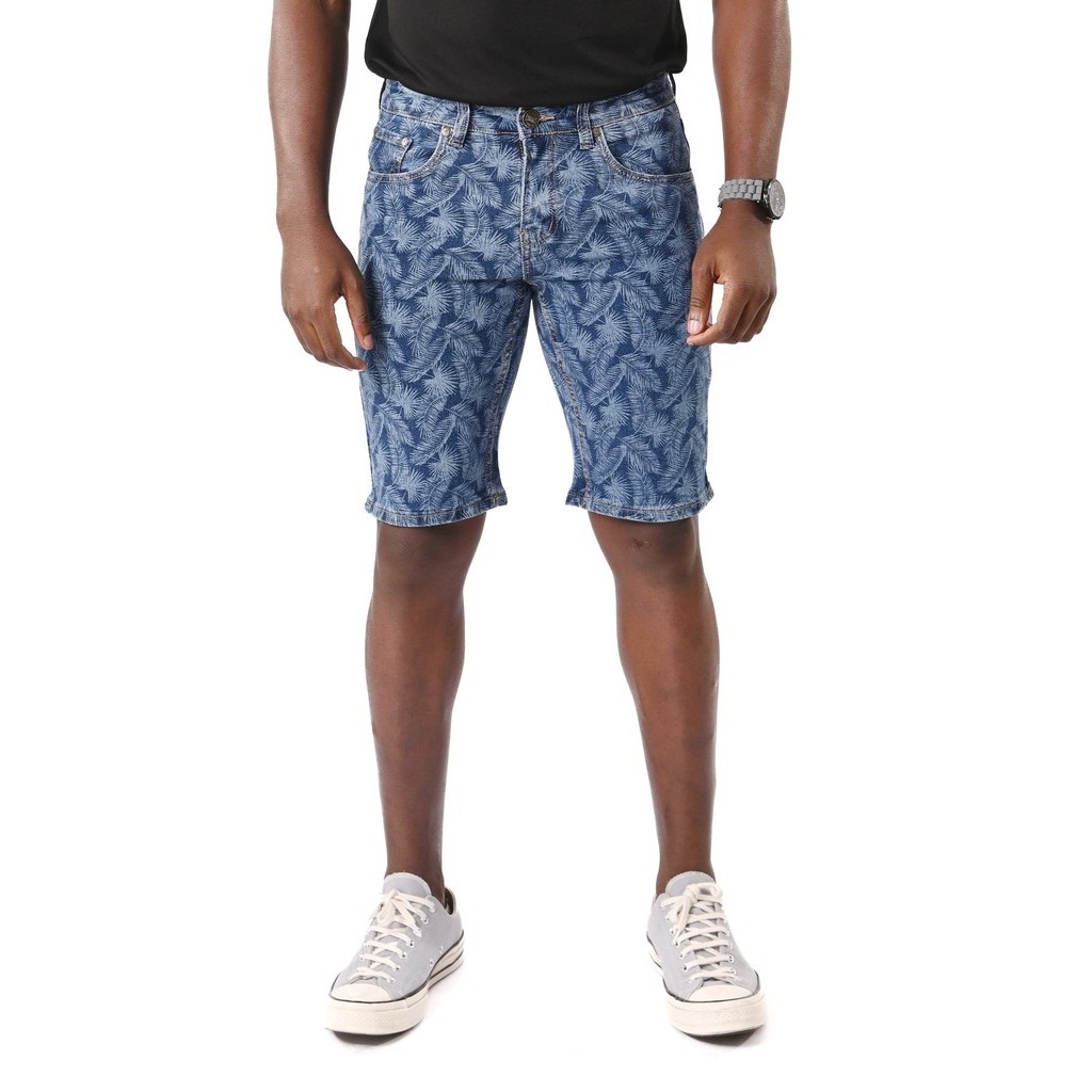 EXHAUST JEANS SHORT PANTS [SLIM FIT]M. Blue 1557 Shopee Malaysia